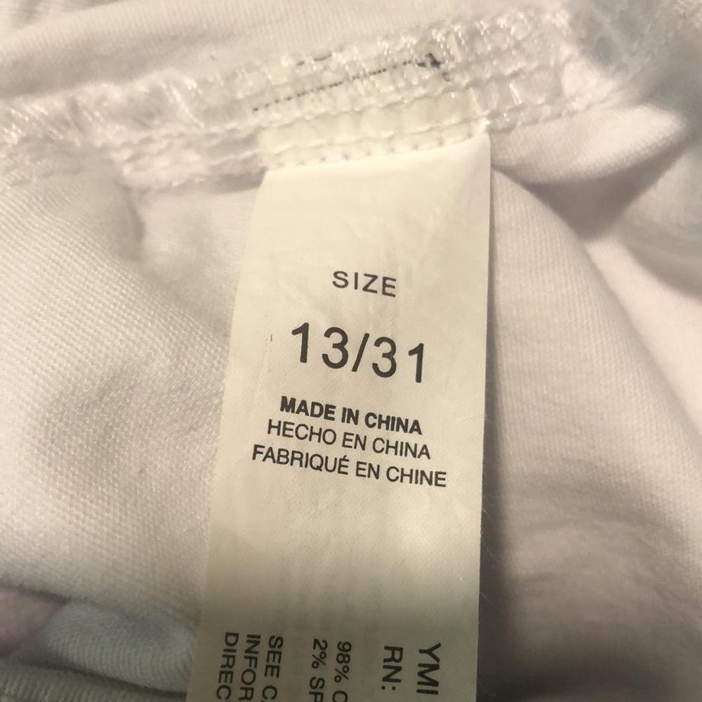 YMI White Cargo Joggers, size 13/31 - Picture 7 of 14